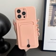 thumbnail image 1 of for iPhone 15 Pro Max Case with Card Holder Microfiber Inner Lining Liquid Silicone Credit Card ID Slot Slim Soft TPU Rubber Shockproof Protective Wallet Phone Case for iPhone 15 Pro Max, Lightpink, 1 of 11