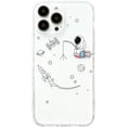 thumbnail image 1 of for iPhone 15 Pro Max Case Clear with Astronaut Design Cute Anime Cool Blue Durable Space Theme Soft TPU Shockproof Protective Aesthetic Women Girly Kids Girl's Phone Cover (Upside Down), 1 of 5