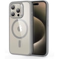 thumbnail image 1 of for iPhone 15 Pro Max Case, Compatible with MagSafe, -Grade Protection, Yellowing Resistant, Scratch-Resistant Back,  Phone Case for iPhone 15 Pro Max, Classic Series, Clear Grey, 1 of 16