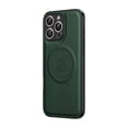 thumbnail image 1 of for iPhone 15 Pro Max Case Compatible with MagSafe, Magnetic Premium PU Leather Case, Ultra Slim Cover Shockproof Protective Wireless Charging Phone Case Designed for iPhone 15 Pro Max, Green, 1 of 8