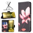 thumbnail image 1 of iPhone 15 Pro Max Case Cute Embossed Pattern Premium Leather Wallet Cover Flip Stand Credit Card Slots Pocket Holder Magnetic Closure Folio Case for iPhone 15 Pro Max, Lotus, 1 of 8