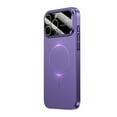 thumbnail image 1 of for iPhone 15 Pro Max Case with HD Glass Lens Camera Protector, Full Protection Magnetic Case Compatible with Mag-Safe, Anti-Scratch Case for iPhone 15 Pro Max Rugged Shockproof Cover, Purple, 1 of 6