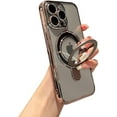 thumbnail image 1 of for iPhone 15 Pro Max Case Magnetic Build-in Stand with Camera Lens Protection MagSafe Shockproof Soft Protective Slim Phone Case for iPhone 15 ProMax Case 6.7 Inch - Clear Titanium Gray, 1 of 12