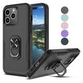 thumbnail image 1 of iPhone 15 Pro Max Case ,Sturdy Phone Case for iPhone 15 Pro Max 2023 6.7 inch ,Tekcoo Hybrid Dual Layer Rubber Drop Protection Heavy Duty Rugged Bumper 2-in-1 Ring Case Cover with Kickstand-Black, 1 of 7