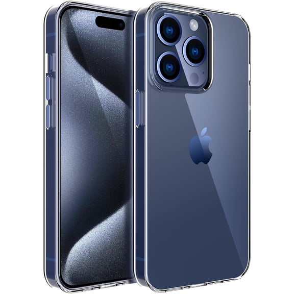 iPhone 15 Pro Max Case, Ultra [Slim Thin] Flexible Clear TPU Phone Case for iPhone 15 Pro Max Gel Rubber Soft Skin Silicone Protective Case, Anti-Yellowing, Drop Protection,Transparent