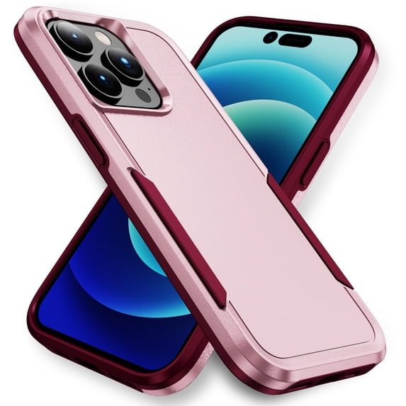For iPhone 15 Pro Max Case, iPhone 15 Pro Max Case Dual Layer Hard PC Soft TPU Bumper Full Body Shockproof Strong and Durable Phone Case for iPhone 15 Pro Max,Dropproof,Dust-Proof,Anti-Scratch,B