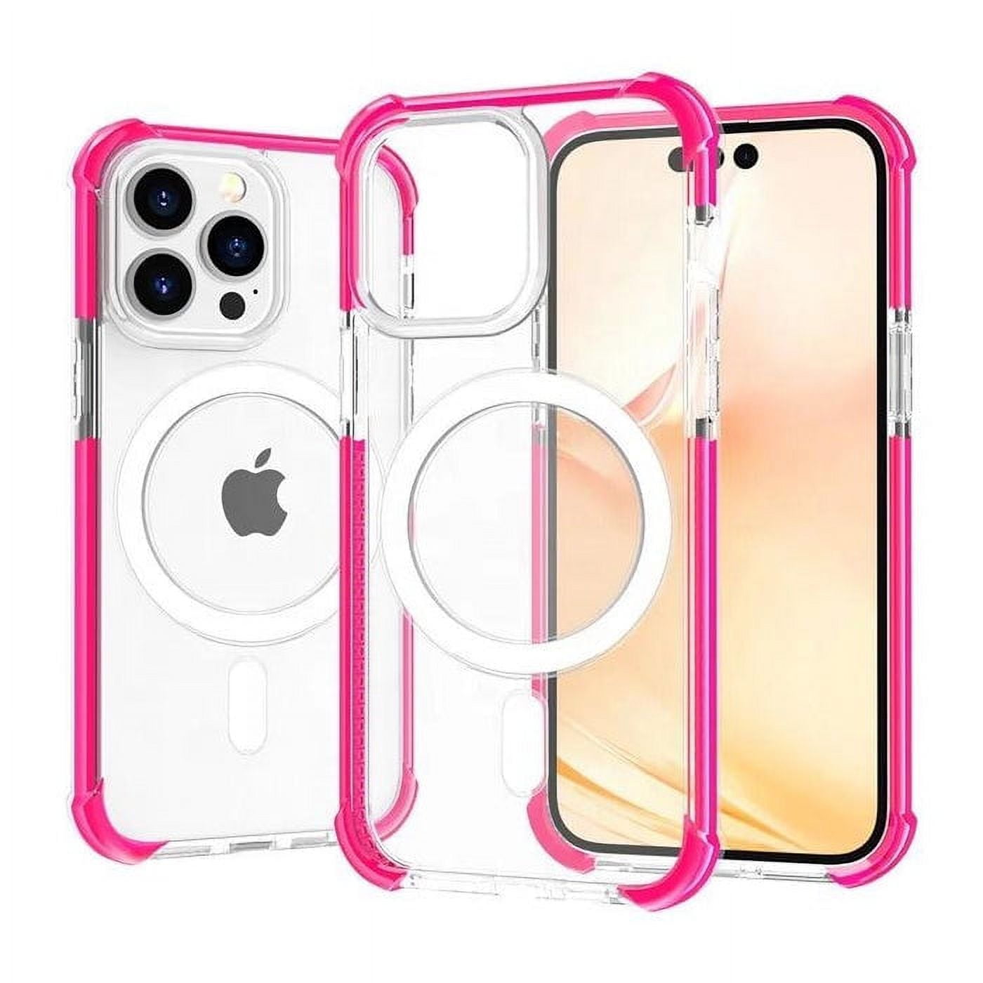 Apple iPhone 15 Pro Max Silicone Case with MagSafe - Light Pink ​​​​​​​