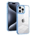 thumbnail image 1 of for iPhone 15 Pro Max Crystal Clear Case [Anti-Yellowing] Anti-Scratch Transparent Hard Back and Flexible Edge [Military Grade Drop Protection] Shockproof Phone Cover for iPhone 15 Pro Max, Blue, 1 of 8