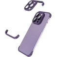 thumbnail image 1 of for iPhone 15 Pro Max Frameless Bumper Case with Camera Lens Protector, Slim Fit No Back No Frame Design TPU Bumper Compatible with MagSafe Excellent Heat Dissipation (Purple), 1 of 14