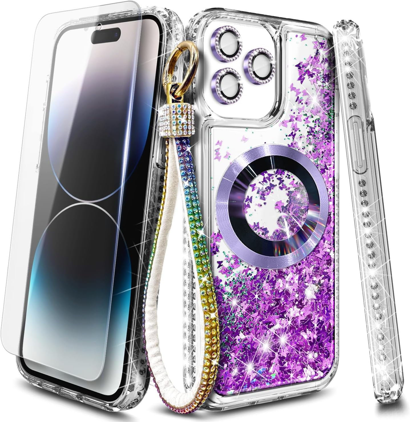 for iPhone 15 Pro Max Case with MagSafe], Tempered