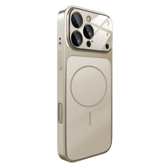 For iPhone 15 Pro Max Magnetic Phone Case,Compatible with Mag-Safe,Ultra Slim Anti-Scratch Protection,Built-in Lens Protector,Shockproof Drop Protective Anti-fall Thin Fit Phone Case,Gray