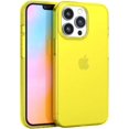 for iPhone 15 Pro Max, Neon Yellow Clear Protective Case, TPU and