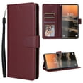 thumbnail image 1 of for iPhone 15 Pro Max PU Leather Case | Wallet Phone Case with Card Holder | Flip Folio Case/Cover with Stand | Compatible with iPhone 15 Pro Max,Winered, 1 of 6