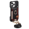 thumbnail image 1 of For iPhone 15 Pro Max Phone Case,With Removable Shoulder Strap,360° Rotatable Ring Kickstand,Card Holder,Anti-Scratch PU Leather Back,Rugged Shockproof Anti-fall Durable Phone Case,Black, 1 of 9