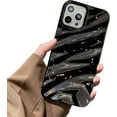 thumbnail image 1 of for iPhone 15 Pro Max Phone Case for Women, Cute Luxury 3D Wave Shape Water Ripple Pattern, Soft TPU Shockproof Compatible with iPhone Case (Black, iPhone 15 Pro Max), 1 of 16