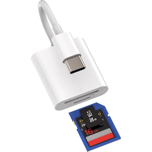 for iPhone 15 Pro Max Plus USB C Sd Card Reader Adapter (2in1)Camera Micro TF Memory Dongle Compatible for Samsung Ipad 10Air4/5Mini6 12.9 Macbook Type C Thunderbolt 4 3 Dock Multiport Flash Drive