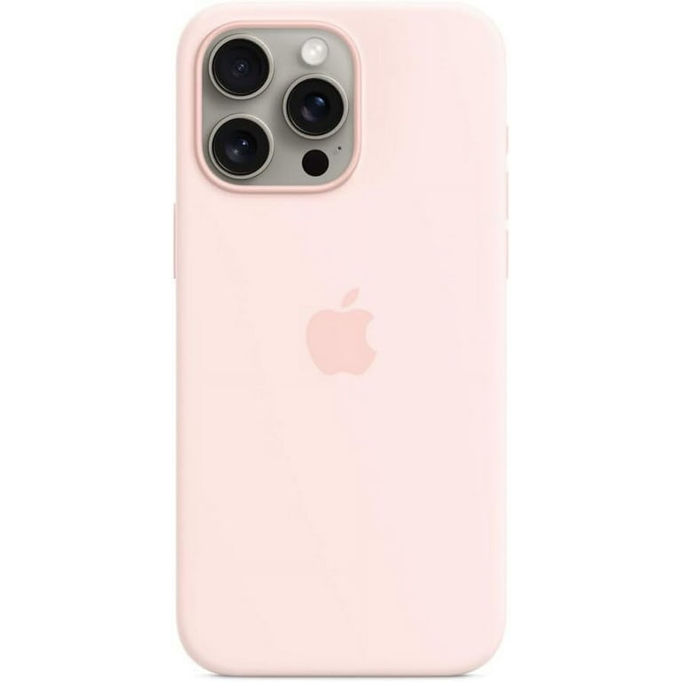 iPhone 15 Pro Max Silicone Case with MagSafe - Light Pink, Soft 