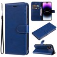 thumbnail image 1 of for iPhone 15 Pro Max Wallet Case, with Credit Card Holder and Wrist Strap, RFID Blocking PU Leather Flip Magnetic Cell Phone Cover Case for iPhone 15 Pro Max 6.7 inch, Blue, 1 of 9