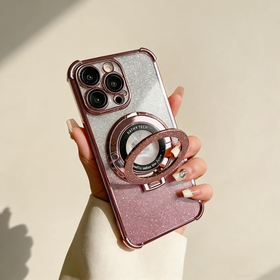 for iPhone 15 Pro Ring Stand Case Compatible with Mag-Safe, [Never ...