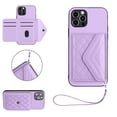 thumbnail image 1 of for iPhone 15 Pro Wallet Case with Card Holder, Elegant Durable PU Leather Protective Magnetic Closure Flip Phone Cover Kickstand RFID Blocking for Women Girls for iPhone 15 Pro, Purple, 1 of 9