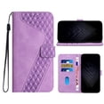 thumbnail image 1 of for iPhone 15 Pro Wallet Case, PU Leather Flip Protective Phone Case Wrist Strap Credit Card Holder Pocket Embossed Kickstand Full Body Protection Classic Case for iPhone 15 Pro, Purple, 1 of 8