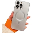 thumbnail image 1 of for iPhone 15 ProMax Case Compatible with Magsafe Cute iPhone 15 Pro Max Case for Women Girls with Camera Lens Protector Shockproof Protective Slim Fit Soft Silicone Phone Case 6.7" (Silver), 1 of 10