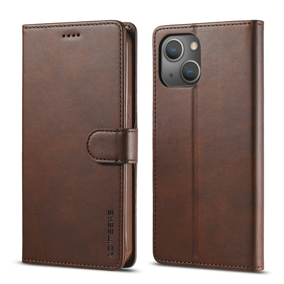 iPhone 15 Wallet Case for Apple iPhone 15 Premium Luxury PU Leather Wallet Flip Magnetic Clasp Cover Retro 15 Case Credit Card Holder Kickstand Shockproof Case,
Brown