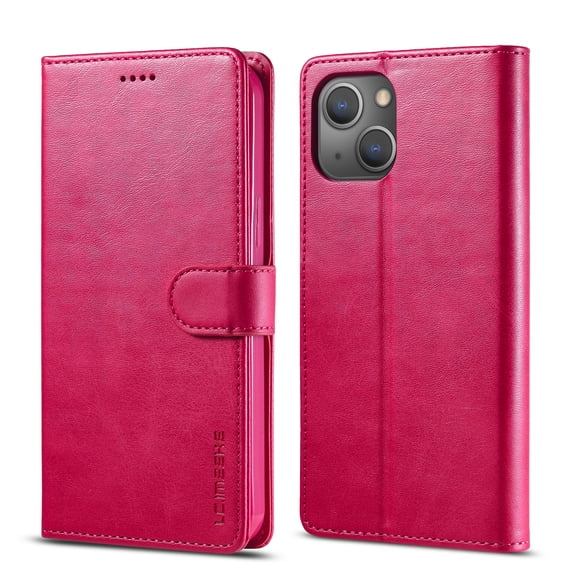 iPhone 15 Wallet Case for Apple iPhone 15 Premium Luxury PU Leather Wallet Flip Magnetic Clasp Cover Retro 15 Case Credit Card Holder Kickstand Shockproof Case,
Rose