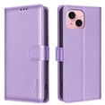 thumbnail image 1 of for iPhone 15 Wallet Case, with [RFID Blocking] Card Slots Strong Magnetic PU Leather Flip Fold Protective Adjustable Kickstand Phone Case for iPhone 15 - Purple, 1 of 9
