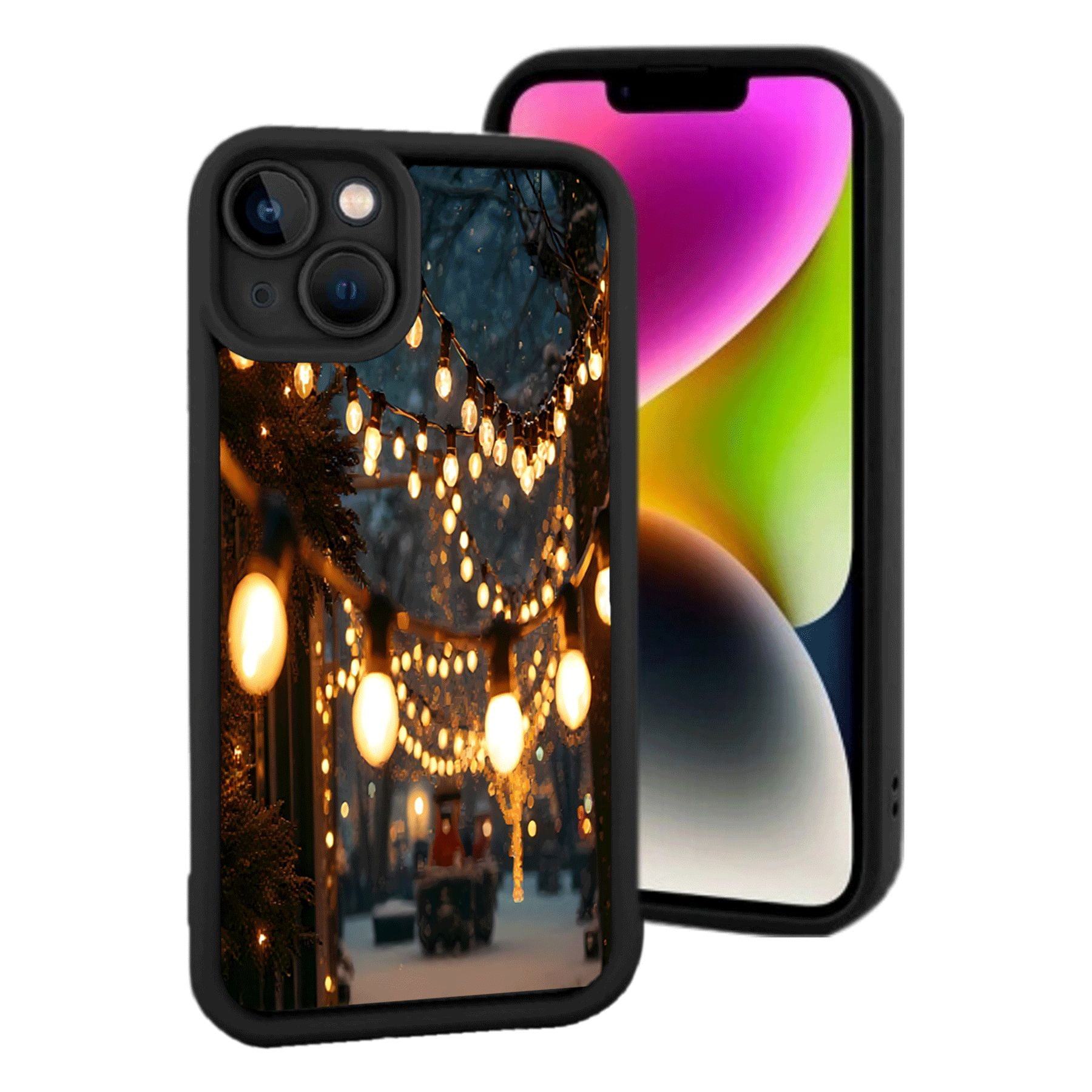 iPhone 15 Yellowing Resistant Lightweight Case - Cozy Night Scene ...