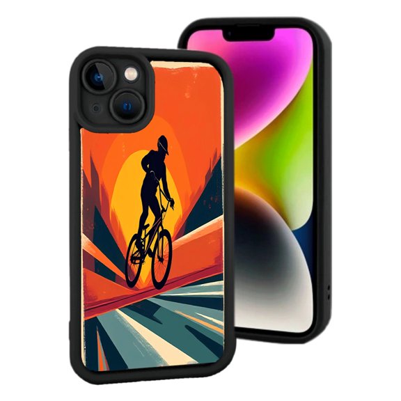 iPhone 15 Yellowing Resistant Lightweight Case - Dynamic Motion Design Inspired by Adventure Perfect for Active Lifestyles