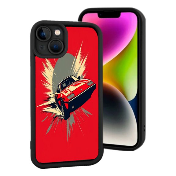 iPhone 15 Yellowing Resistant Lightweight Case - Sleek Dynamic Design with Motion Lines for Ultimate Style and Protection