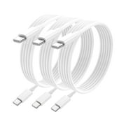 iPhone 16 15 charger, 3pack 6ft Type C Fast Charger Cord 60W, Compatible with iPhone 16/15pro/16/15pro/max/16/15 plus/MacBook Pro/iPad Air 4/5, Samsung S23/22/21/20, Pixel, Switch, LG-Grey