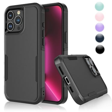 for iPhone 16,16 Pro,16 Plus,16 Pro Max Case,Heavy Duty Shockproof Dual Layer Rugged Full-Body Protective Phone Cover,2 in 1 Silicone Rubber Phone Case for iPhone 16 Pro Max 6.9" - Black 2024