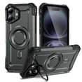 thumbnail image 1 of for iPhone 16 Armor Case with Kickstand, Luxury Military-Grade Drop Protection Heavy Duty Magnetic Phone Case, Compatible with MagSafe Accessories, for iPhone 16 - Gray, 1 of 7