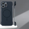 thumbnail image 1 of for iPhone 16 Carbon Fiber Texture Case, Magnetic Case [Compatible with Mag-Safe] Slim Fit Non-Frame Shockproof Military Grade Drop Protective Case Cover for iPhone 16, Black, 1 of 8