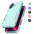 thumbnail image 1 of iPhone 16 Case, 2 in 1 Phone Case for iPhone 16 6.1 inch ,Takfox Shockproof Protection Heavy Duty Armor Hard Plastic & Rubber Rugged Bumper Cover- Mintgreen, 1 of 8