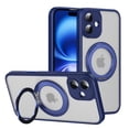 thumbnail image 1 of for iPhone 16 Case, Camera Control Button Compatible with MagSafe, Military-Grade Protective Case, Built-in Stash Stand Phone Case, Scratch-Resistant Back Cover, Classic Series, Blue, 1 of 10