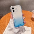 thumbnail image 1 of for iPhone 16 Case Clear, Transparent Hybrid Crystal iPhone 16 Phone Case [Hard Plastic & Soft Silicone Bumper] Acrylic Non-Yellowing Thin Slim Protective Cover for Women, Blue, 1 of 10