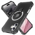 thumbnail image 1 of for iPhone 16 Case, [Compatible with MagSafe][Anti-Yellowing][Military-Grade Protection] Shockproof Corner Enhanced Protection Magnetic Phone Case for iPhone 16,Black, 1 of 6