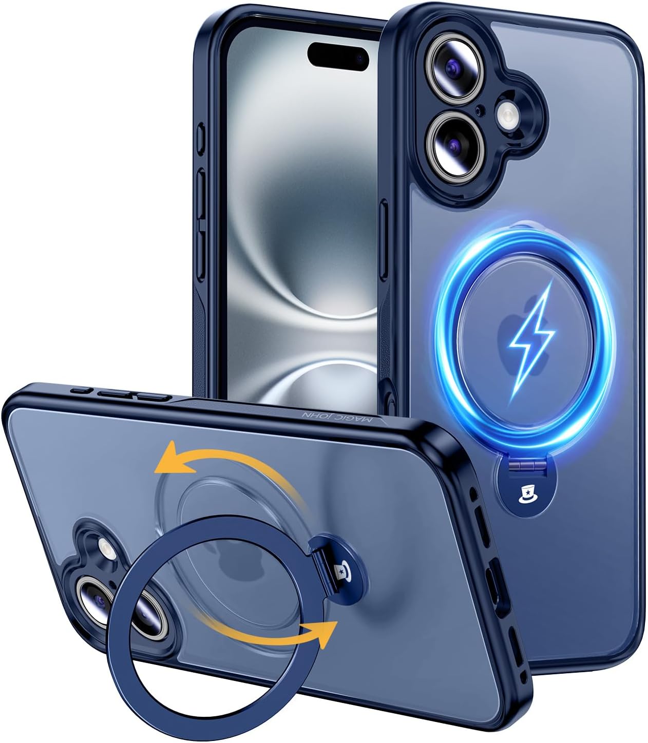 for iPhone 16 with Magsafe] [with Metal Stand