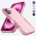 thumbnail image 1 of For iPhone 16 Case, Shockproof Phone Case for Apple iPhone 16 6.1", Tekcoo Military Grade Protection Heavy Duty Cute Bumper Dual Layer Rugged Sturdy Durable Cover - Rose Gold, 1 of 9
