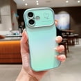 thumbnail image 1 of for iPhone 16 Case for Women & Girls, Cute Wave Design with Curly Shape, Heart Pattern, Raised Camera Protection, Luxury Plating, Shockproof Protective Phone Cover, Green, 1 of 1