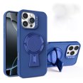 thumbnail image 1 of for iPhone 16 Case with Y Stand, [Compatible with MagSafe] [Built-in Adjustable Kickstand] Heavy Duty Rugged Shockproof Magnetic Anti-fall Thin Fit Phone Case for iPhone 16,Blue, 1 of 9