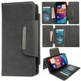 thumbnail image 1 of for iPhone 16 Classic PU Leather Case, Shockproof Detachable Magnetic Inner Case Flip Wallet Kickstand Rugged Full Body Protection Card Slots Cover for iPhone 16, Gray, 1 of 11