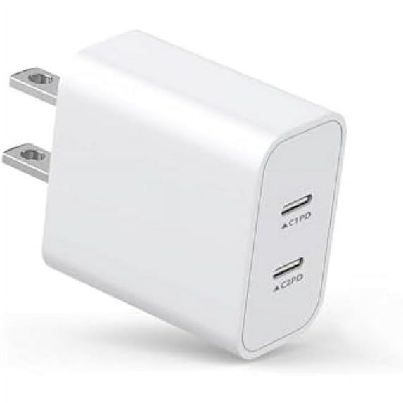 iPhone 16 Fast Charger Block,2in1 Dual Port USB C Power Delivery Charger Fast Chargers Wall Type C Chargers Plug Adapter Compatible iPhone 16/16 Plus/16 Pro/15 Pro Max/iPhone 14/13/12 Pro Max/11,iPad