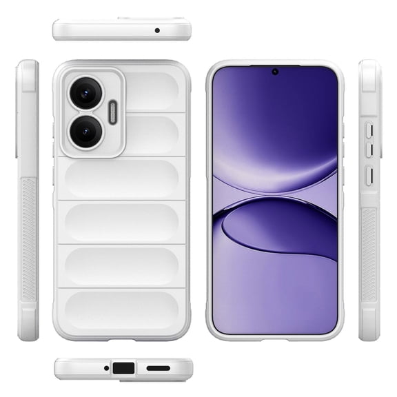 for iPhone 16 Grip Case,[Silky Touch Premium Liquid Silicone][Camera Protection] [Soft Anti-Scratch Microfiber Lining],Slim Soft Shockproof Anti-Scratch Phone Case,White