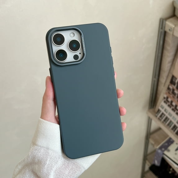 for iPhone 16 Hard PC Magnetic Case, Shockproof Protective Cover Compatible with Mag-Safe, Anti-Scratch Soft Microfiber Lining, Lightweight Slim Cover Phone Case for iPhone 16, Darkgray