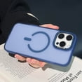 thumbnail image 1 of for iPhone 16 Magnetic Case, Matte Frosted Protective Skin-Friendly Phone Cover, [Compatible with Mag-Safe] Translucent Hard Back Soft TPU Edge Case for iPhone 16, Blue, 1 of 14