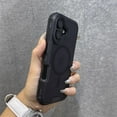 thumbnail image 1 of for iPhone 16 Magnetic Case, [Military Grade Drop Protection] Fashionable Color Triple-Layers Shockproof Protective Rugged Phone Cover Support Wireless Charging for iPhone 16, Black, 1 of 6